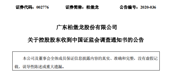 柏堡龙实控人涉嫌操纵股价遭立案调查(图2)