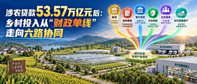 涉农贷款53.57万亿元后：乡村投入从“财政单线”走向六路协同(图1)